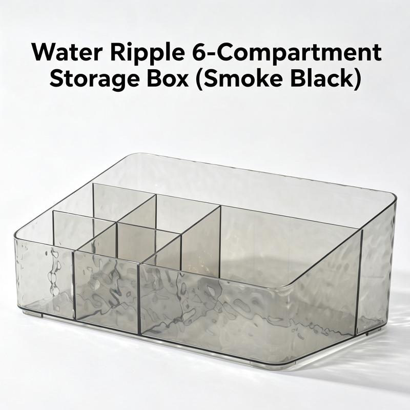 6 Compartment Clear Cosmetic S - Luxury Skincare Tools 评论和价格