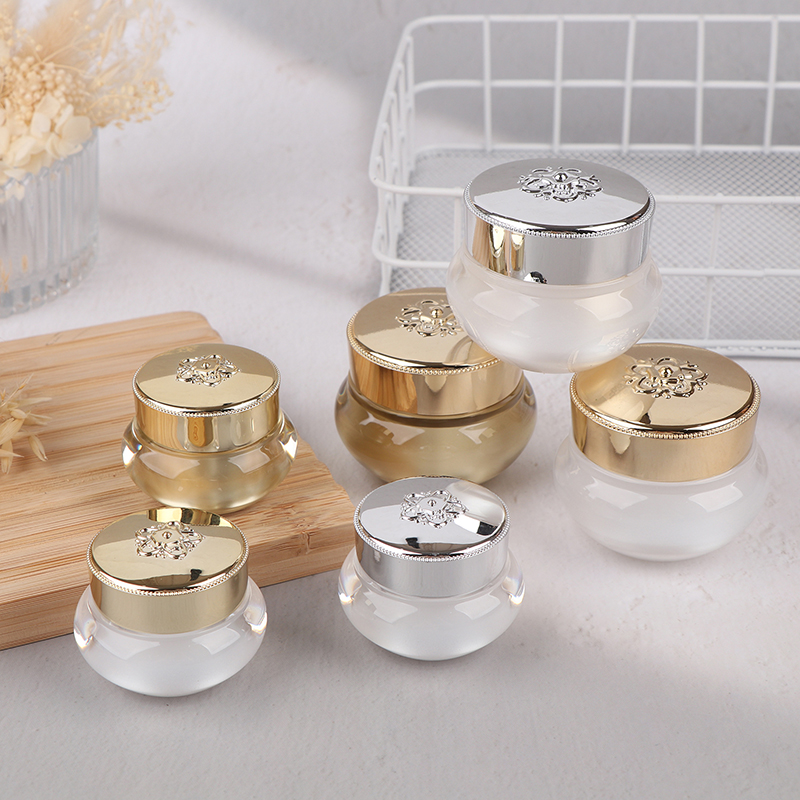 Acrylic Empty Travel Cream Jar - Luxury Skincare Packaging 评论和价格